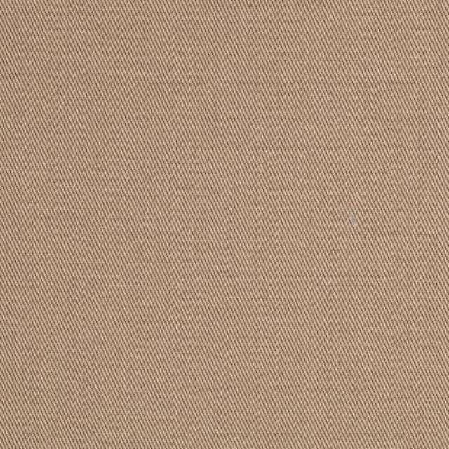 Camel Poly Cotton Twill Fabric